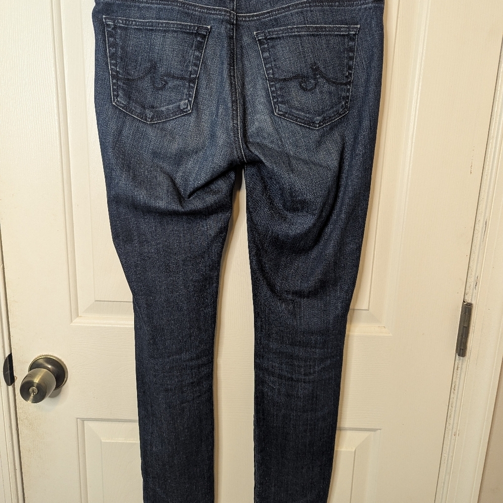 AG Adriano Goldschmied Anthropologie Slim Stevie Ankle Blue Jeans Size 29R - Picture 8 of 8